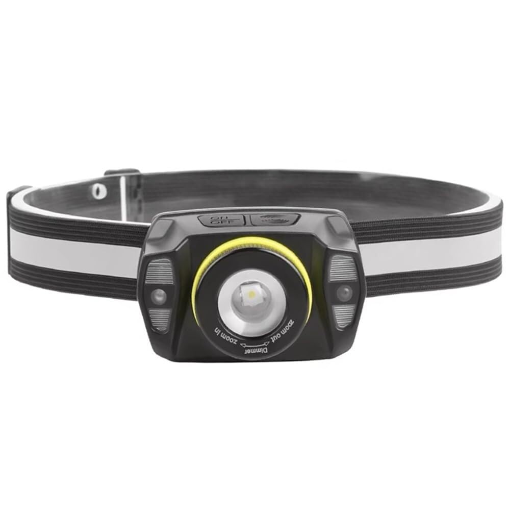 QFGVMXBWKZH LED Headlamp USB Charging Headlight Zoom Head Lamp Flashlight Waterproof Fishing Lantern Torch