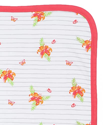 Image of Mi Arcus Embroidered Premium 100% Cotton Ultra-Soft Blanket for Baby Boys Girls 0-12 Months, 100x85 cm - Multicolor