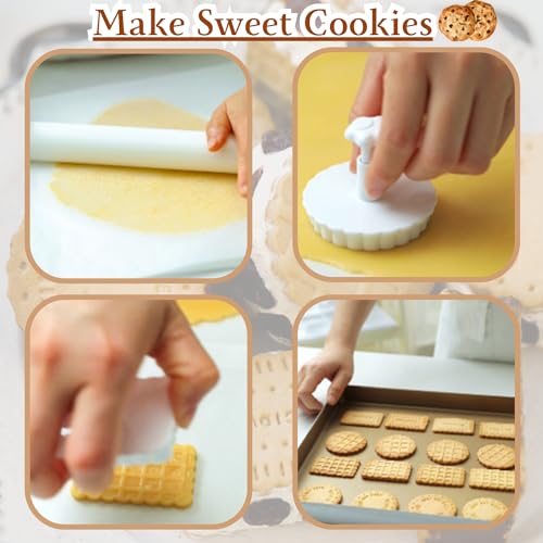 Moules à biscuits amusants avec piston : réussissez vos motifs 3D sans coller