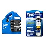 Westinghouse 194Wh 300 Peak Watt Portable Power Station and Solar Generator & Potable Aqua Water Purification Tablets with PA Plus, Portable and Effective Solution for Camping, Hiking, Emergencies