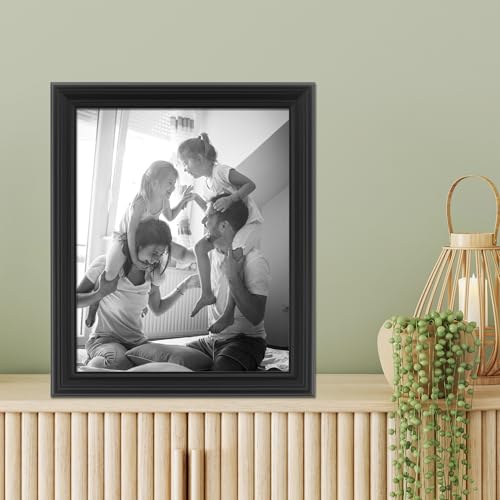 Image of Lawrence Frames 8x10 Classic Detailed Black Picture Frame (535480)