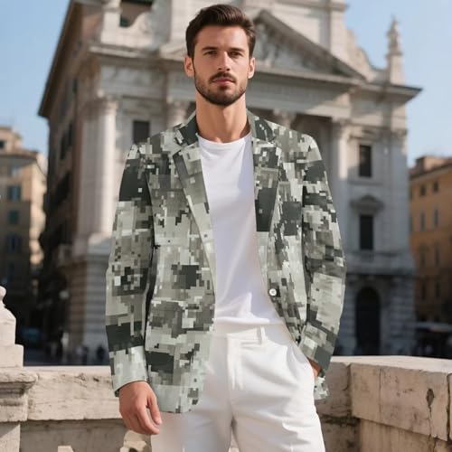 HUGS IDEA Mens Blazer Jacket for Buisness Work Slim Fit Sport Coat Suit Blazer for Party2