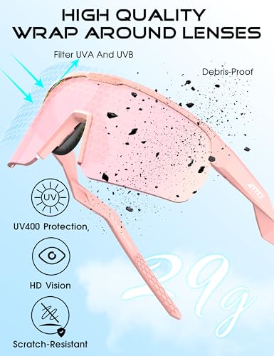 Image of ATTCL Sports Sunglasses for Men Women: UV400 Protection Running Sunglasses Wrap Around Glasses for Cycling Baseball Fishing