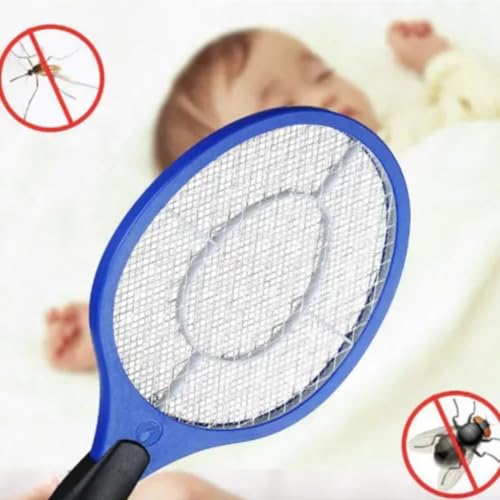 Raquete Elétrica Mata Insetos, Dengue, Pernilongo, Mosca, Proteção Recarregável, Bivolt 110/220V, co