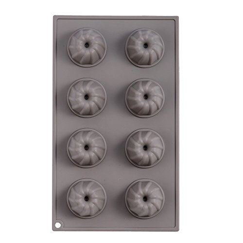 i enjoy + Silicone Mould Fluted Tube Cake Pan,2 Pack Non-Stick Baking Trays,LFGB & BPA Free Cake Tin for Cupcakes Brownies - Image 4