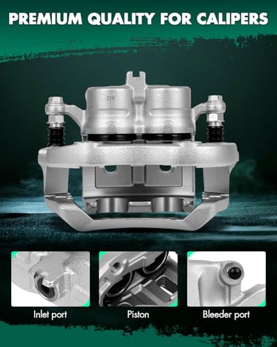 Image of SCITOO Front Left Brake Caliper With Bracket 19B2870 Compatible For INFINITI M45 2003-2004,For INFINITI Q45 2002-2006