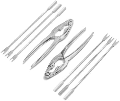 Sur La Table Seafood Kit, Set of 8, Silver