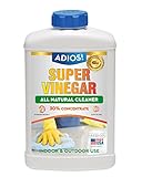ADIOS! 30% Vinegar for Cleaning Home - 1 Quart All Purpose Vinegar, Thirty Percent Concentrate Makes 1.5X Gallons of White Cleaning Vinegar (32oz)