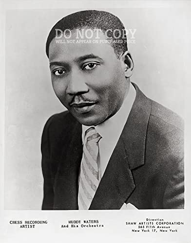 Poster Muddy Waters photo américaine blues Chess Records guitare god