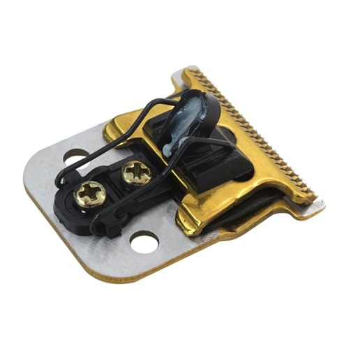 INGQI Trimmer Replacement T Style Blade Set Compatible for D8 SlimLine Pro Li Andis Hair Clipper Trimmer, Set #32105 - D7#32655 D8#32400-Gold Stainless Steel Blade