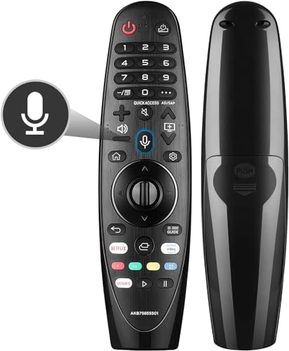 LG - Mando a distancia mágico universal de repuesto, control remoto inteligente de voz y puntero para televisores inteligentes LG (OLED, QNED, QLED, NanoCell, UHD 4K/8K)