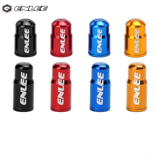 2 piezas de válvula de bicicleta de aluminio para reemplazo de válvulas interiores AV para proteger válvulas contra humedad y polvo (rojo) miniatura 2