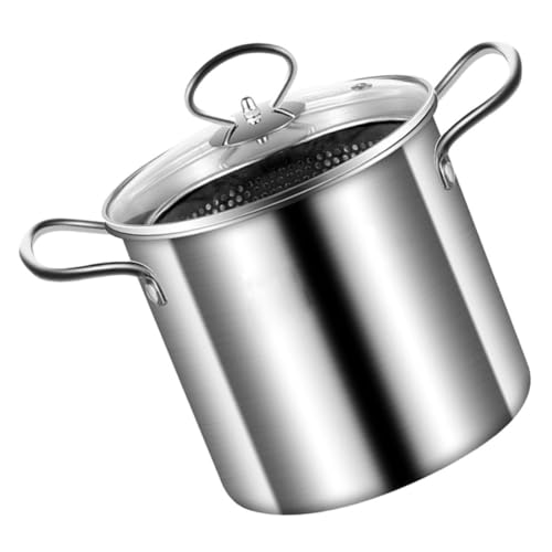 Pentola con cestino di padella: manico ergonomico friggere per facile da usare, puoi gustare cibo delizioso, un bel aiutante per la cucina, friggitrici friggitrichi