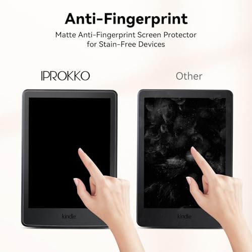 Image of IPROKKO 2 Pack Anti Blue Light Screen Protector for 7-inch Kindle Paperwhite 12th Gen 2024 & Kindle Colorsoft 1st Generation (Signature /Kids Edition). Matte Anti-Glare High Clarity Protective Paper-like Film, Compatible With Kobo Aura 2, Boox Go 7