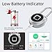 Fingerprint Padlock eLinkSmart Long Padlock with 45MM Shackle Phone App SmartWatch Weatherproof Combination Locker Lock for Gym Locker Locker Backpack Suitcase Luggage Silver