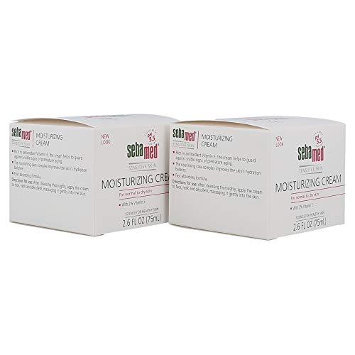 Sebamed Moisturizing Face Cream Dermatologist Recommended For Sensitive Skin With Vitamin E 2.6 Fluid Ounces (75 Milliliters) 2-Pack #TOP3