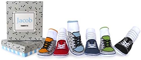 Trumpette Baby Boys Sock Set-6 Pairs, Jacob Assorted Brights, 0-12 Months