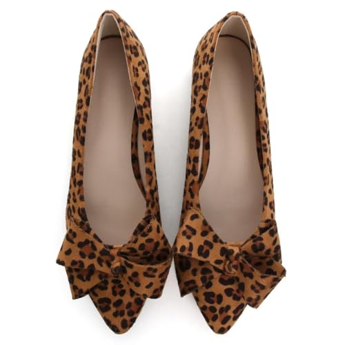 Stunner Womens Flats Fashion Pointed Toe Bowknot Ballet Flats Cute Slip On Dress Flats Comfortable Party Wedding Flats2