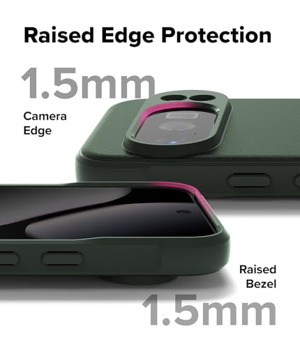 Image of Ringke Onyx for Google Pixel 10 Pro XL Case [Feels Good in The Hand] Oil & Dirt Resistant, Enhanced Camera Lens Protection, Comfortable Grip, Non-Slip, Lightweight Cover - Dark Green
