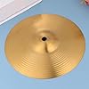 Toyvian 8-inch Brass Hi-hat Cymbal for Drum Set Adults Old School Drum Cymbals Suitable for Jazz and Percussion Players Golden Finish Set #5
