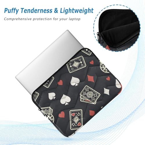 Funda acolchada para portátil diseño Casino Poker 15-16 pulg miniatura 6
