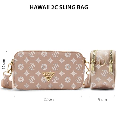 Image of Lavie Signature Women's Canyon Colourblock Cross Body Sling Bag | Stylish Shoulder Bag | Ladies Purse Handbag | Gift for Women