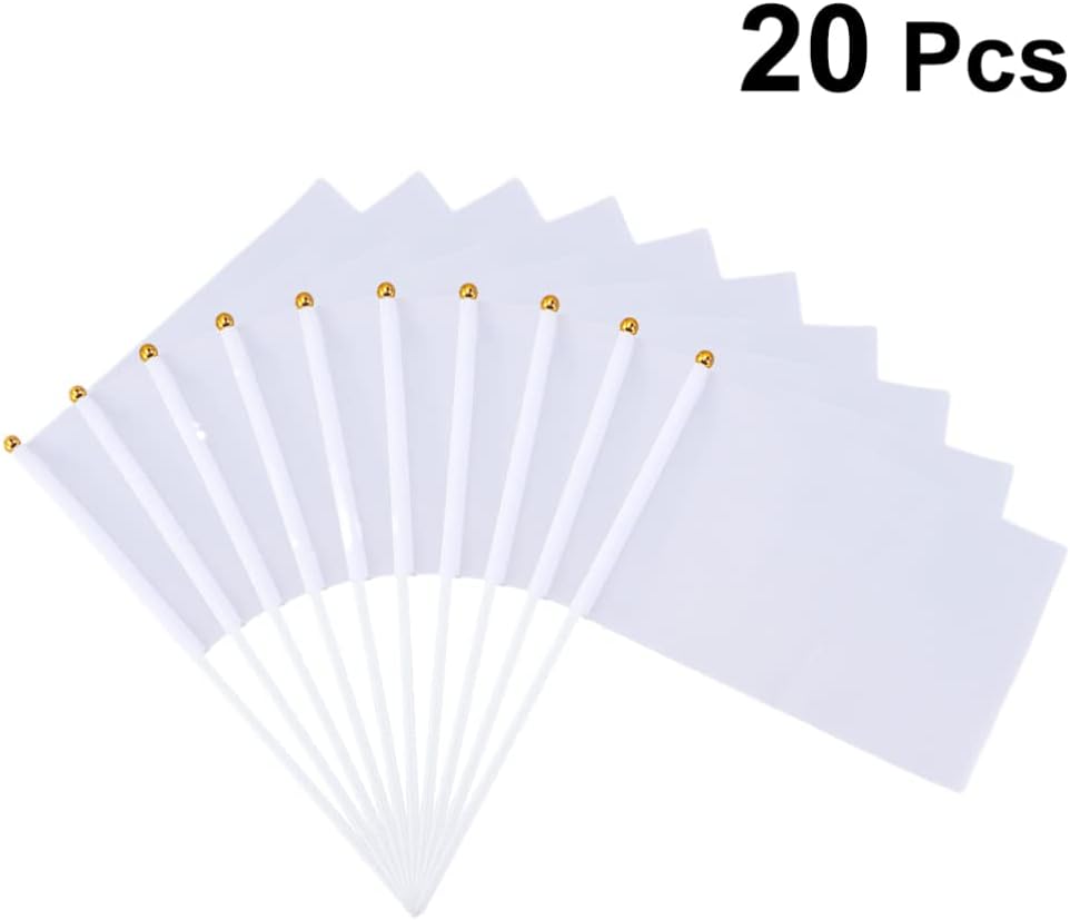 SOIMISS 20pcs Portable Hand-cranked Waving Flag Commanding Referee Flag for Racing Banner for Outdoor Sports Events - Image 5