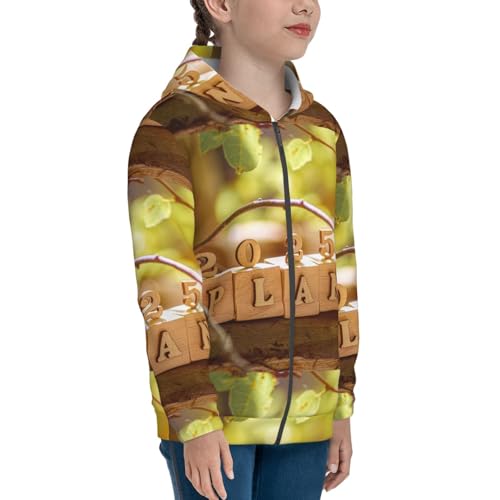 Action Plan 2025 Kids Pullover Hoodies Boys Zip Up Sweatshirts Girls Athletic Clothes with Pocket4