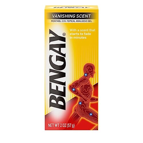 Image of Bengay Menthol Relieving Gel Vanishing Scent 2 OZ - Buy Packs and Save (Pack of 6)
