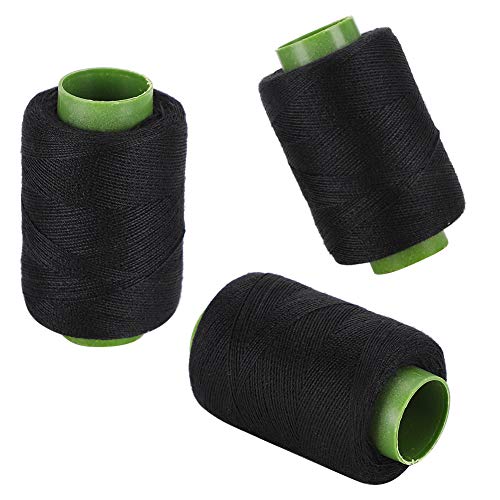 Hilo de coser de poliéster negro DIRBAK 12 rollos de 300 m cada uno miniatura 5