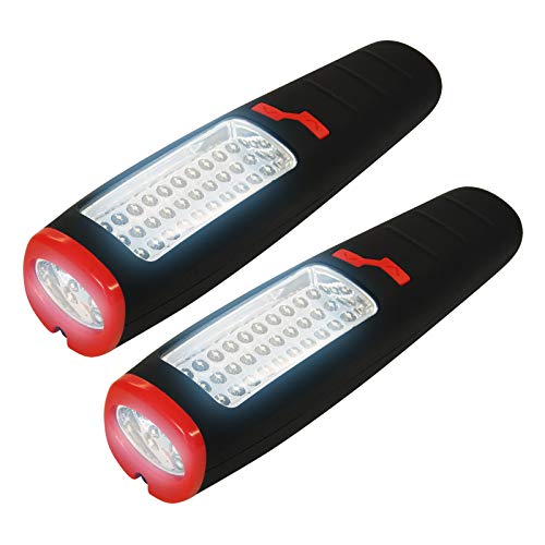 Eaxus Parent 37 - Linterna de trabajo (LED, con gancho e imán), Negro