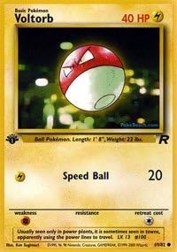Pokemon - Voltorb (69) - Team Rocket - 1st Edition