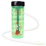 MAEE Easy to Clean Hookah, 1 Pc Plastic Bottle Portable Hookah Set Silicone Hose Hooka, for Family, Bar, Party Gift (Color : Green)