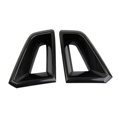 Image of Carbon Fiber Style Front Bumper Trim Grille Side Cover for 2023-2026 Chevrolet Colorado