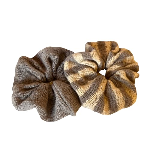 2pcs Friendly Knitted Hair Bands Breathable Stripes Design Lightweight...