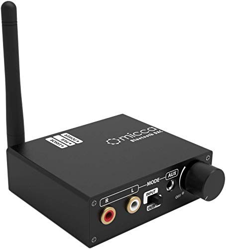 Micca Digital to Analog Audio Converter with 164ft Long Range Bluetooth 4.2 Wireless