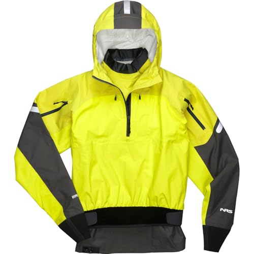 NRS Men's Riptide Paddling Jacket (US, Alpha, Large, Regular, Regular, Citrus)