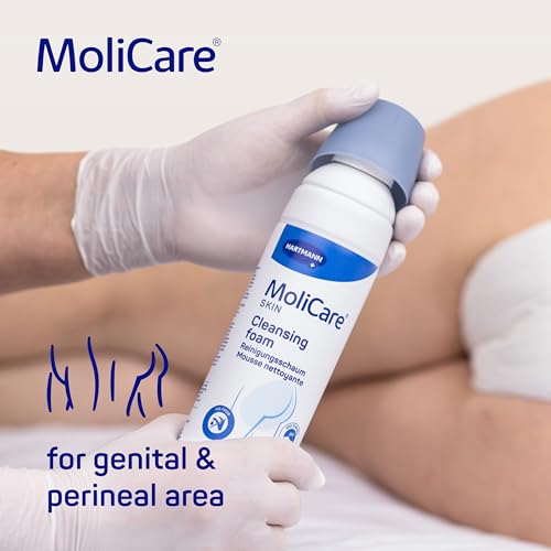 MoliCare Skin Cleansing Foam - Quick & Gentle No-Rinse Genital & Perineal Cleanser for Incontinence Stressed Skin - Image 2