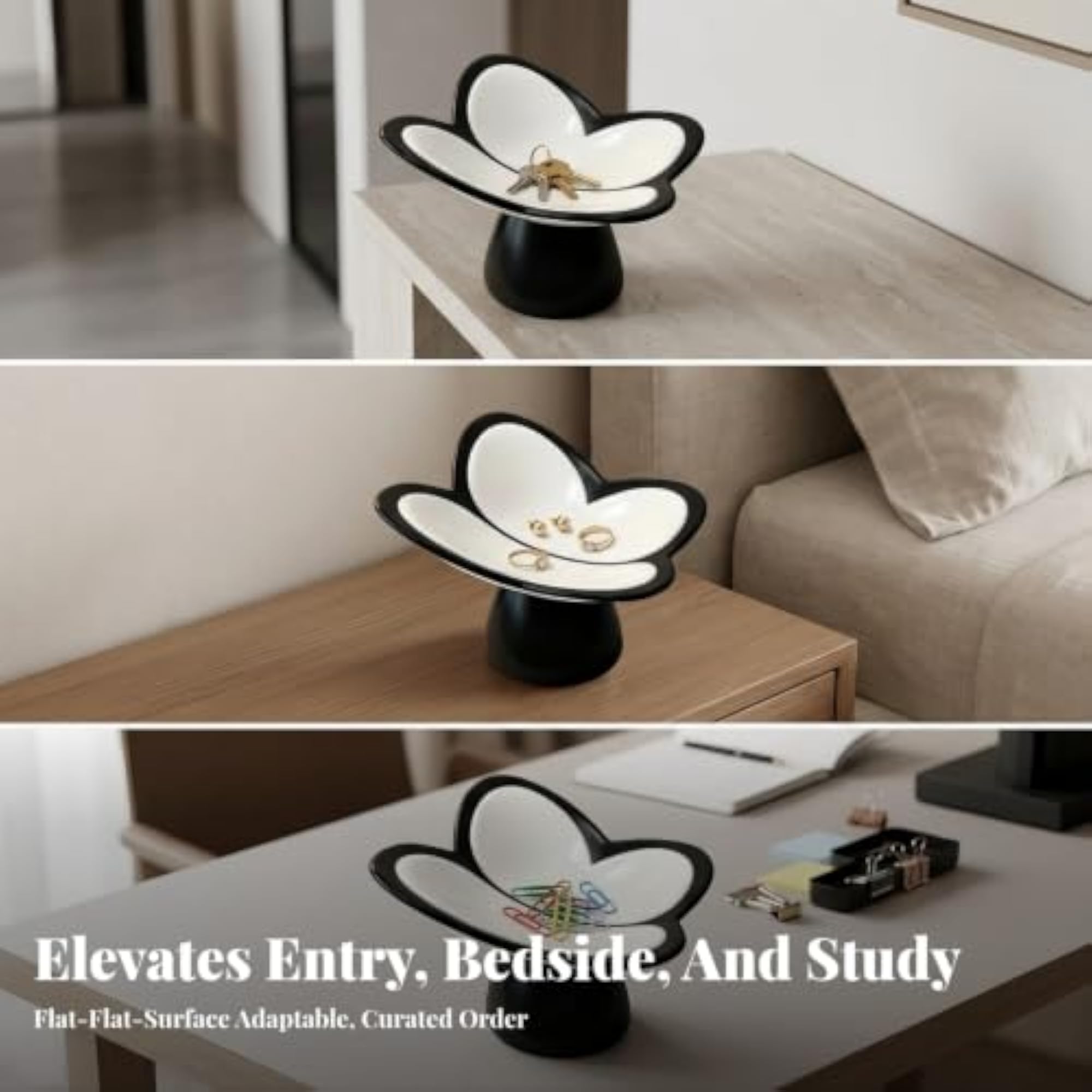Sculptural Butterfly Tray, Two-Tone Catchall