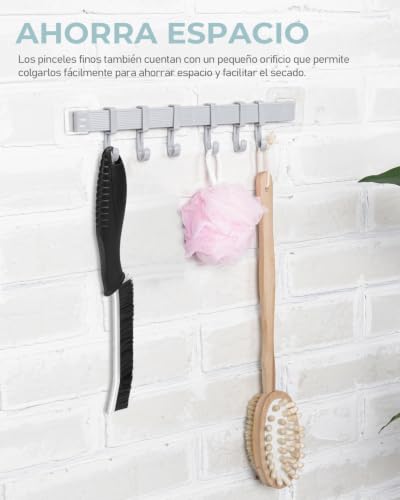 Miniatura 8 de Sxhyf Cepillo De Limpieza: Cepillo De Limpieza De Grietas De Cerdas Duras, Cepillo De Matorrales De Limpieza De Espacio Multifuncional, Herramientas De Limpieza Para Uso Doméstico, Cocina Negro