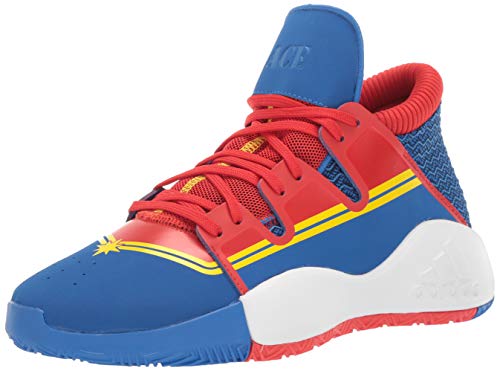 adidas Kid's Pro Vision Athletic Shoe, Blue/red/Bright Yellow, 4.5 Medium US Big Kid