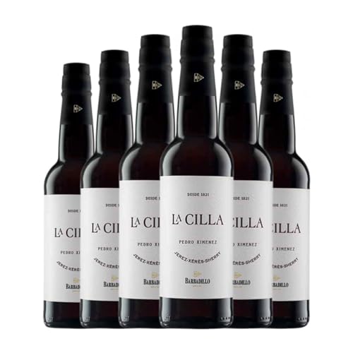 Barbadillo La Cilla Pedro Ximénez Manzanilla-Sanlúcar de Barrameda Media Botella 37 cl Vino generoso (Caja de 6 Media Botella de 37 cl)