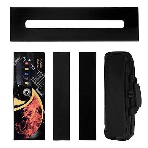 完全に分離された電源を備えたペダルボード、18.14x4.96インチのアルミニウム合金ギターペダルボード、キャリーバッグ付属