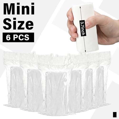 Image of Affrolling 6 Rolls Travel Toilet Paper to Go Packs Soft Bulk, Clear