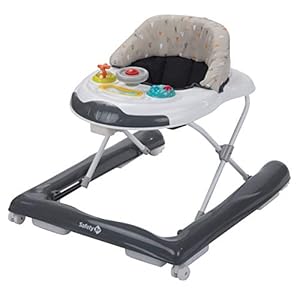 Safety 1st Bolid Baby-Loopstoel, in Hoogte Verstelbare Baby-Loopstoel, 6 tot 18 maanden, tot 12 kg, Warm Grey