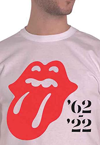 The Rolling Stones T Shirt Sixty 1962-2022 Nouveau Officiel Homme Blanc - Les Beatles, Paul McCartney, John Lennon, RIngo Starr, George Harrison The Rolling Stones T Shirt Sixty 1962-2022 Nouveau Officiel Homme Blanc – Image 4
