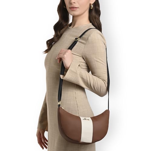 Image of Lavie Women's Bonnie Hobo Colorblock Crossbody Sling Bag | Ladies Purse Handbag | Gift for Women