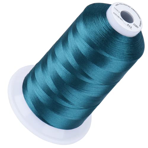 Image of Simthread 5000M 40WT Polyester Embroidery Thread, Color 415 | 5000M 40WT polyester thread feeds smoothly for machine embroidery, monograms, logos, patches and quilting.