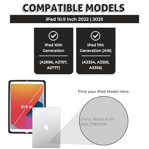 Image of Disney Cars Kids iPad Case - 10.9 Inch Case for iPad 10th Generation (2022) & A16 11th Generation 11 inch (2025) - Tablet Cover with Stand, Shockproof Silicone Protector