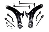 CXFDDV 8PC Fit Lower Control Arm Tie Rids For 08-13 Rouge 14-15 Rouge Select